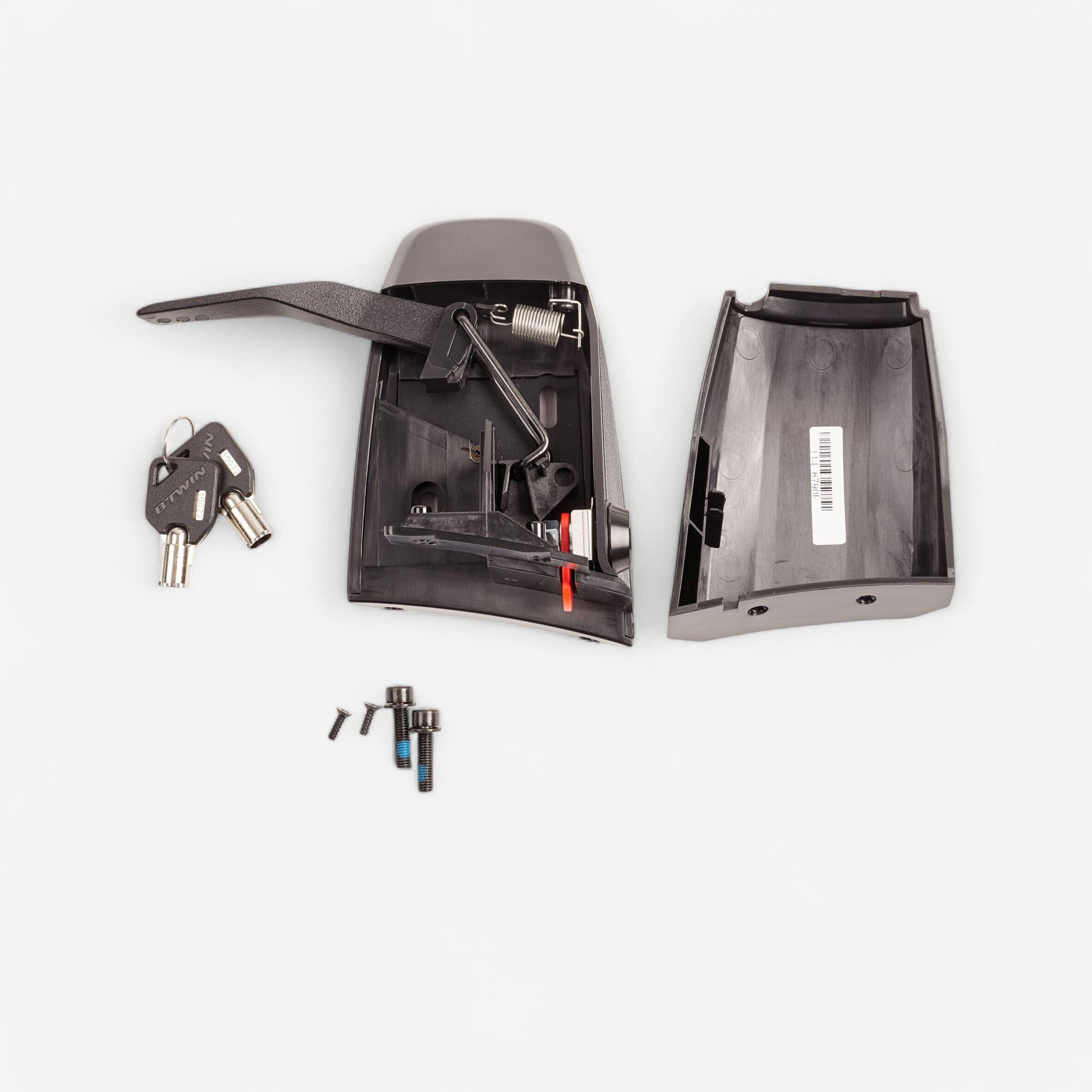 High Battery Mount + Lock Cylinder E-ST 100 / 500 / 520 / 900 - E-Riverside 500