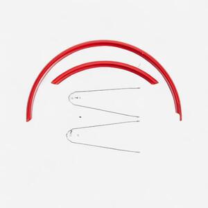 Kit Guardabarros Bicicleta Paseo 28" Pulgadas Rojo