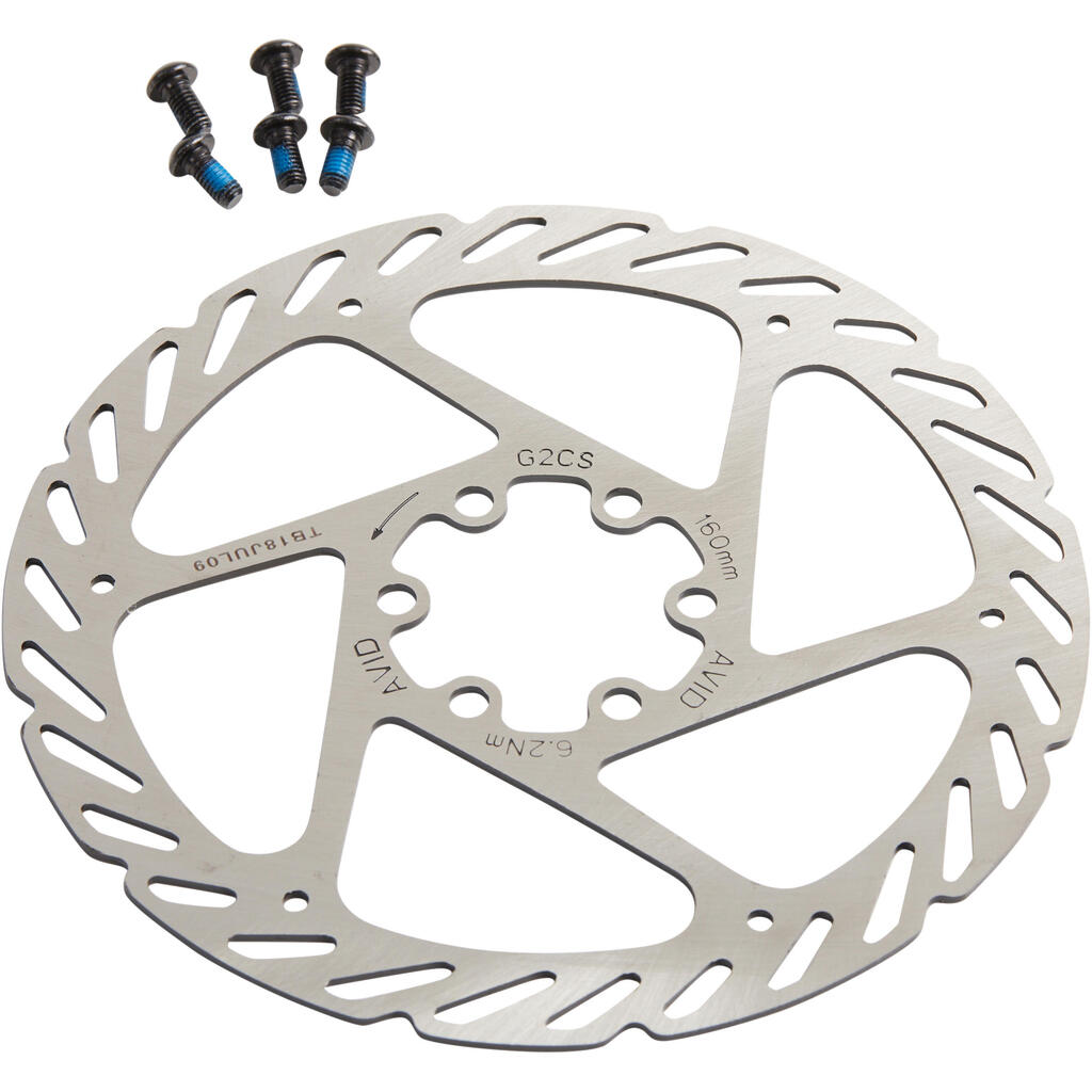 160 mm G2CS 6-Bolt Disc Brake Rotor Elixir