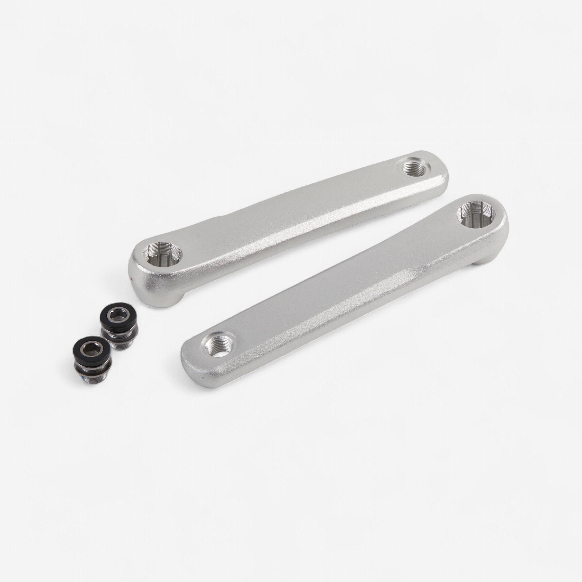 Par de cranques motor + parafusos para bicicleta