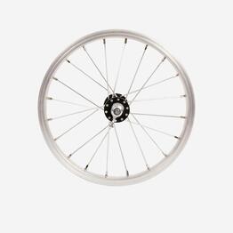 Roue vélo enfant 14 pouces avant argent