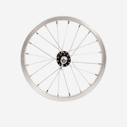 Roue vélo enfant 14 pouces avant argent