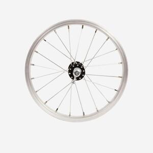 Rueda Bicicleta Infantil 14 Pulgadas Delantera V-Brake Pared Simple Plateado