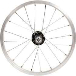 Kids Rear Wheel 16" Freewheel Drum brake / Vbrake - Silver