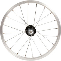 Kids Rear Wheel 16" Freewheel Drum brake / Vbrake - Silver
