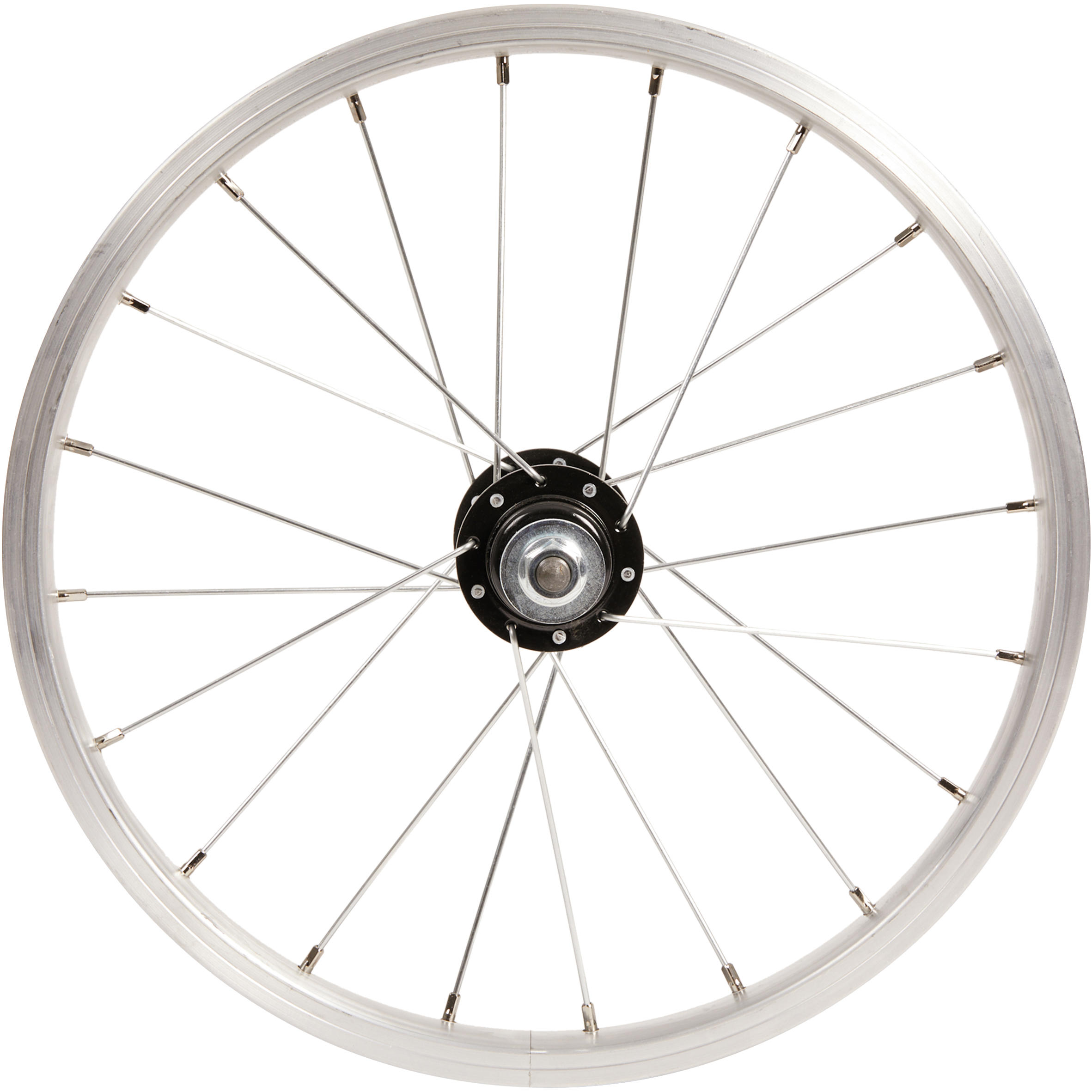 Children's 16-inch rear wheel freewheel drum brake/vrake silver