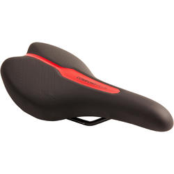 Fietszadel voor MTB Comfort 500 rood