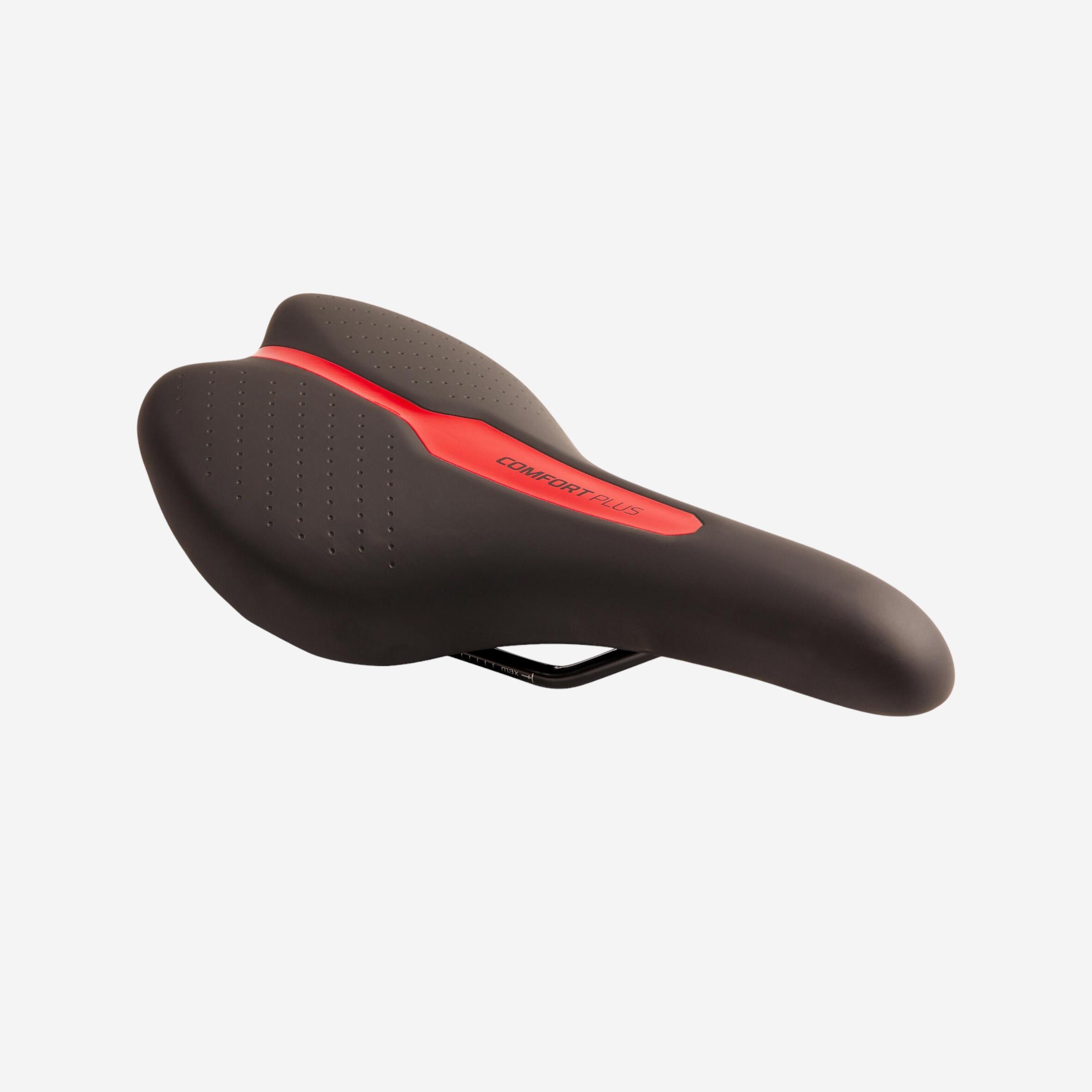 Sella MTB COMFORT 500 rossa ROCKRIDER | DECATHLON