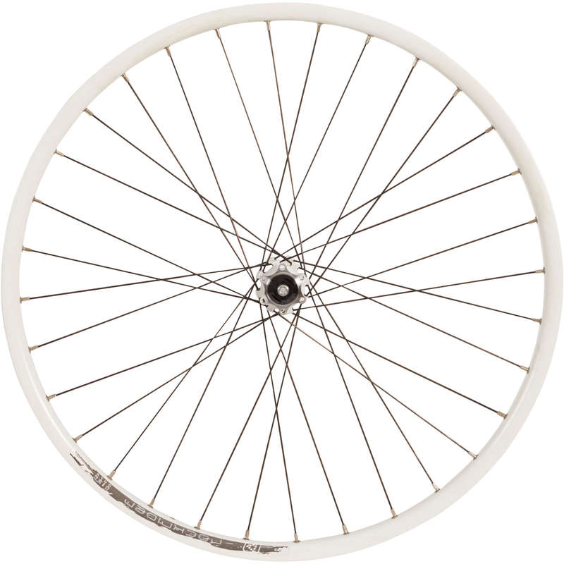 Vorderrad MTB 26 Zoll 9×100 nn Disc Doppelkammer weiss ROCKRIDER Decathlon...