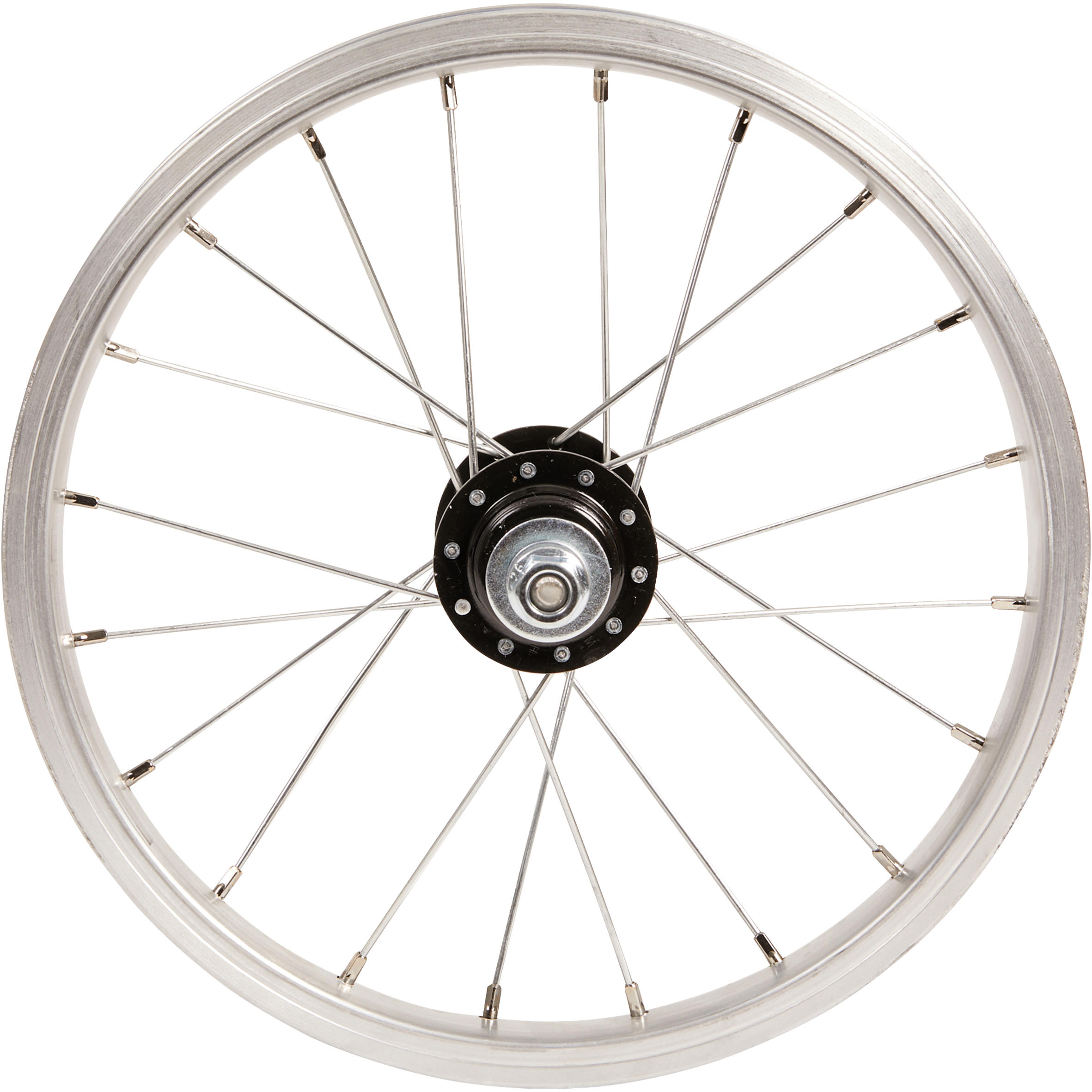 Children's 14-inch rear wheel freewheel drum brake/vrake silver