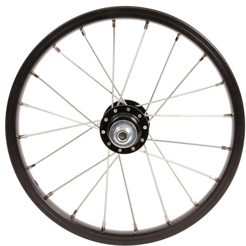 Roată spate bicicletă copii 14 inch frână tambur/v-brake Negru 