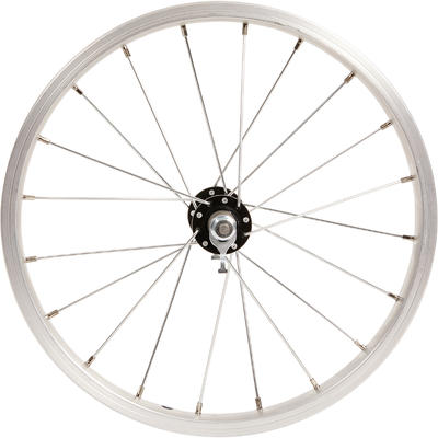 Voorwiel kinderfiets 16 inch zilver