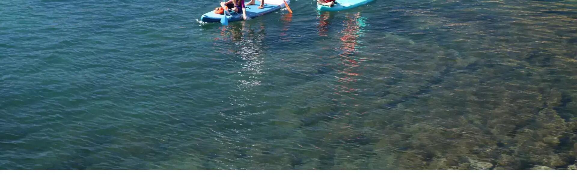 stand up paddle board with child