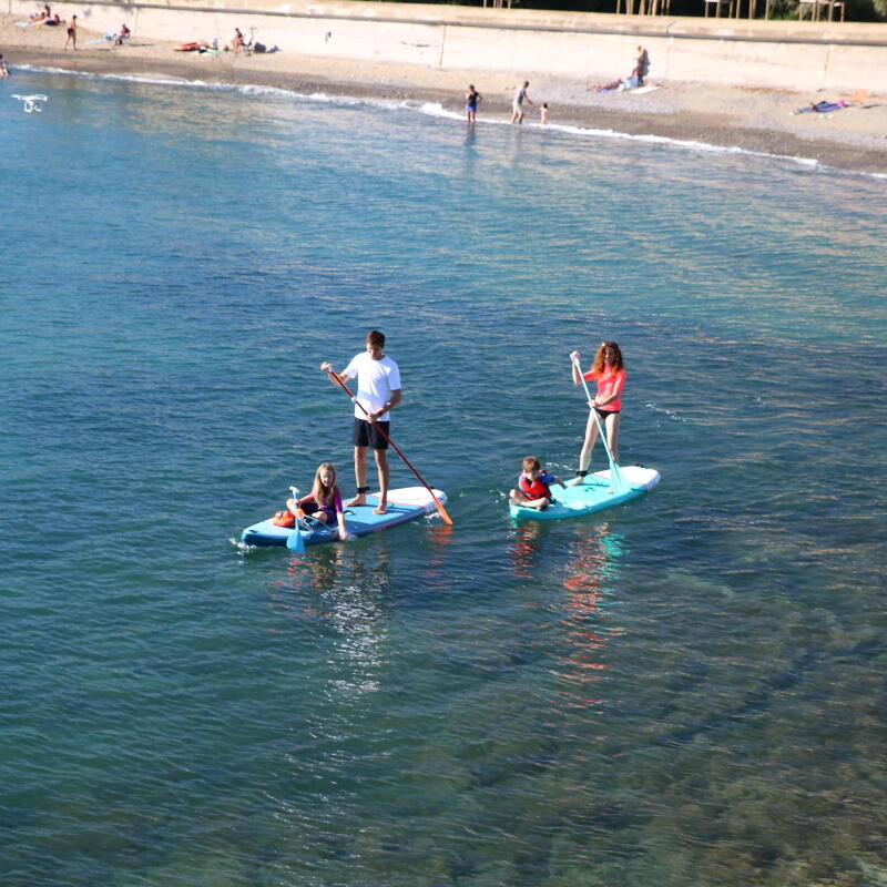 stand up paddle board with child