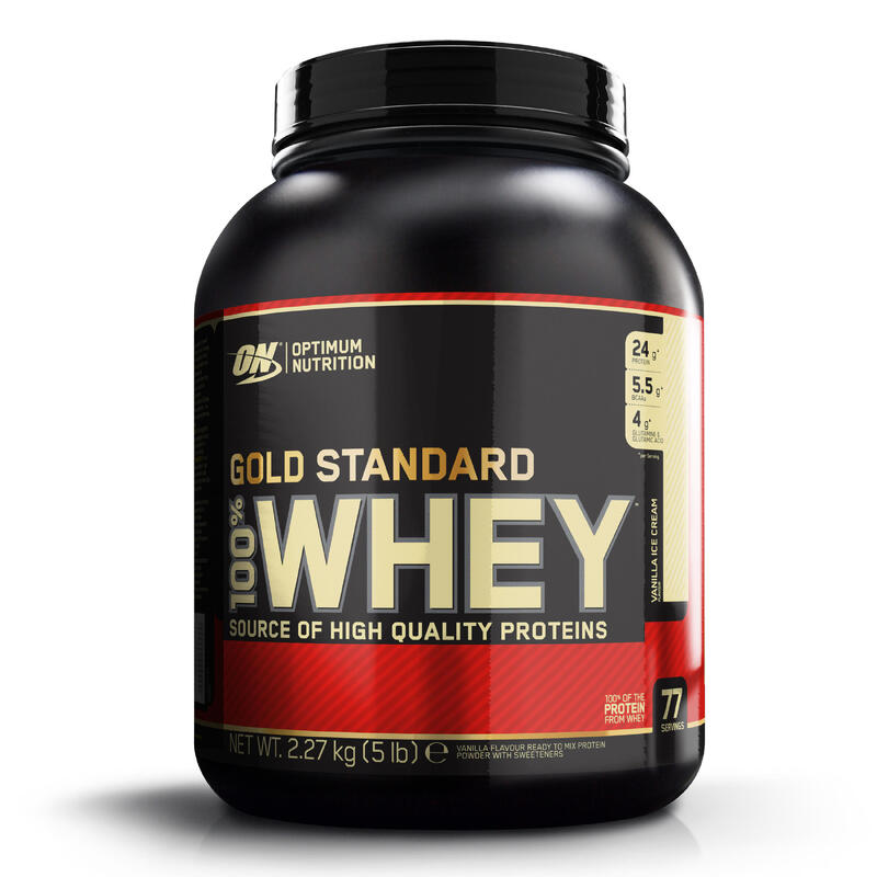 Proteine whey Gold Standard vanille 2,2kg Optimum nutrition Decathlon