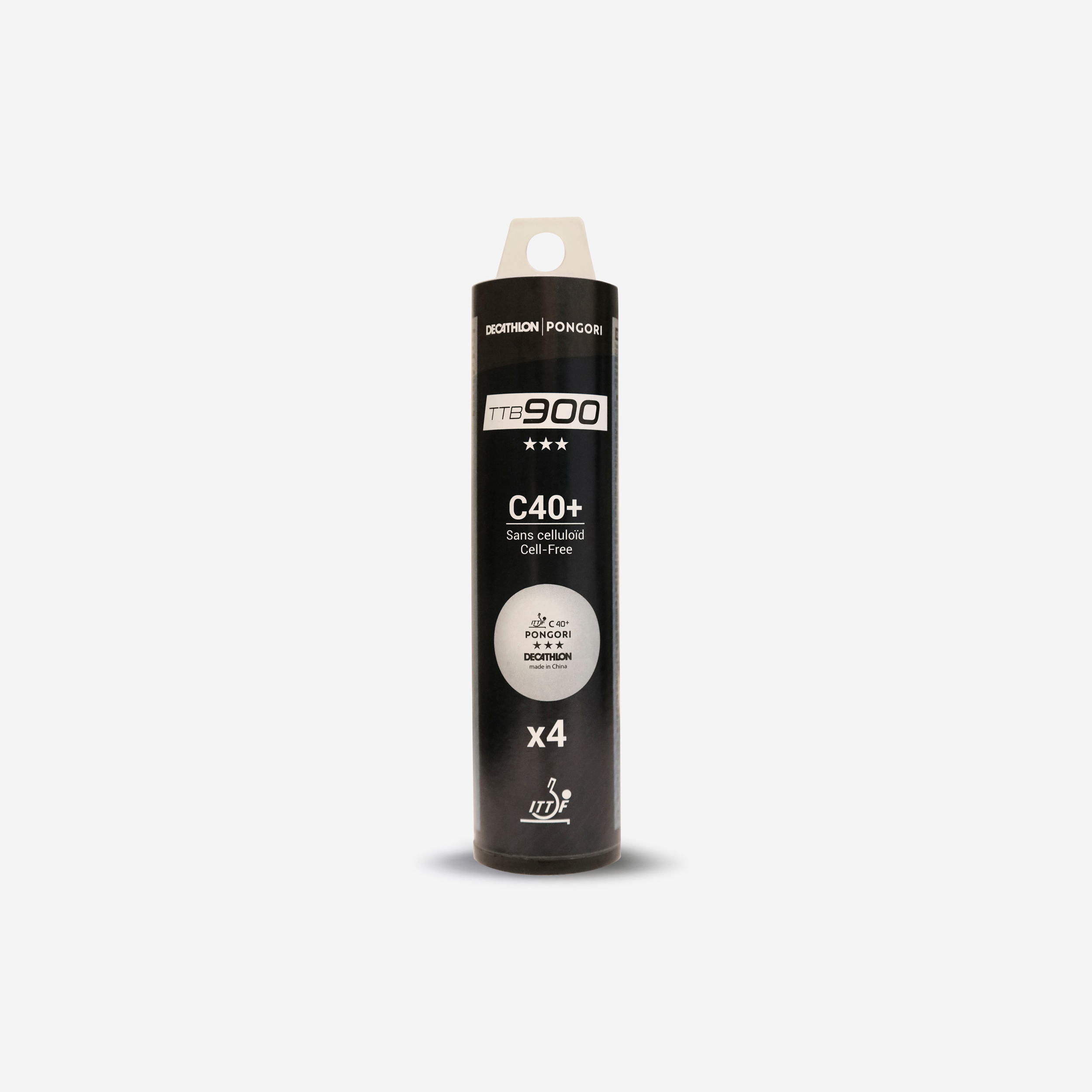 Balles de tennis de table ttb 900c 40+ 3* x4 blanches - Tennis de table - PONGORI- Clubs - Entreprises - Collectivités - Associations