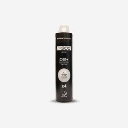 BALLES DE TENNIS DE TABLE TTB 900C 40+ 3* X4 BLANCHES