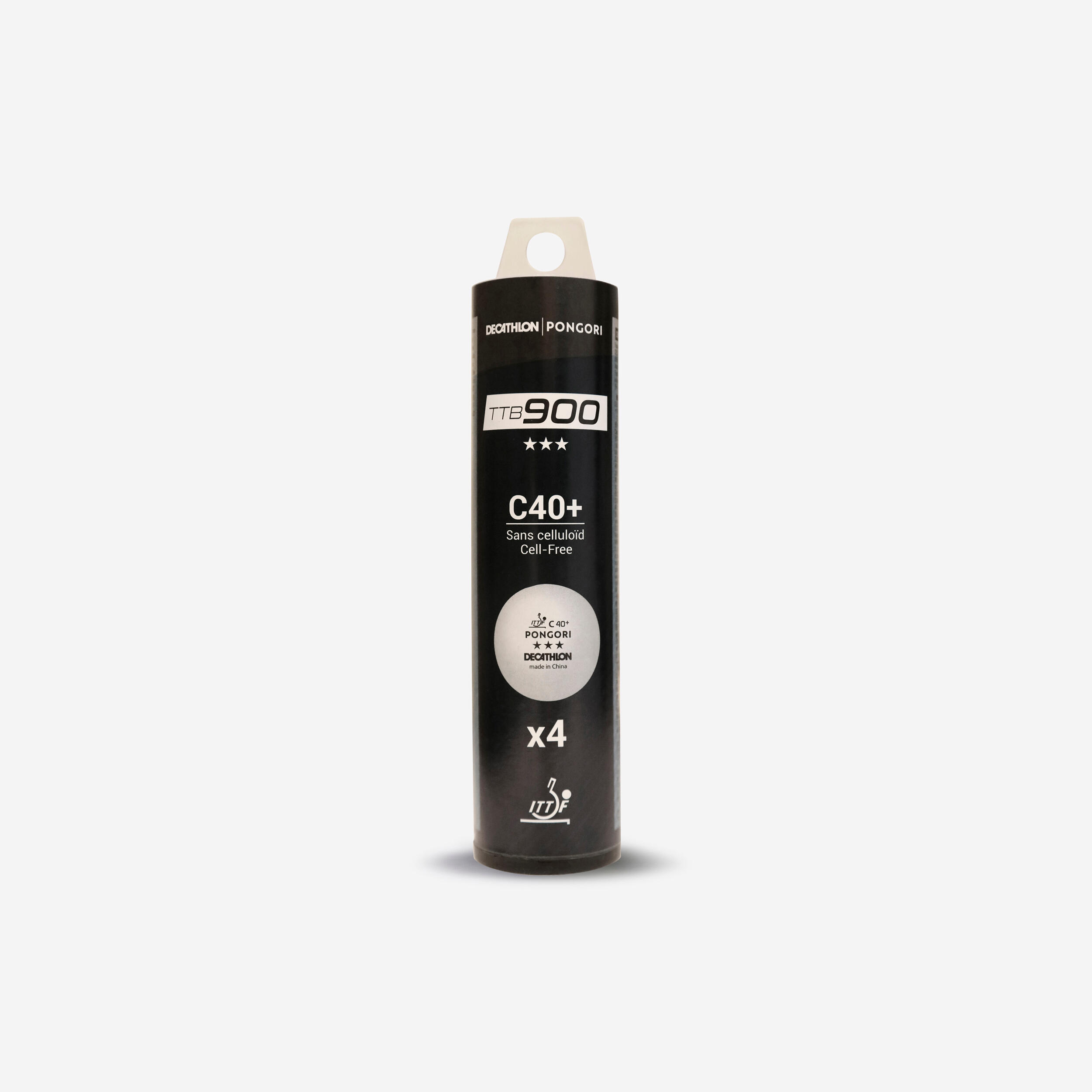 Decathlon | Palline ping pong TTB 900C 40+ 3* bianche x4 |  Pongori