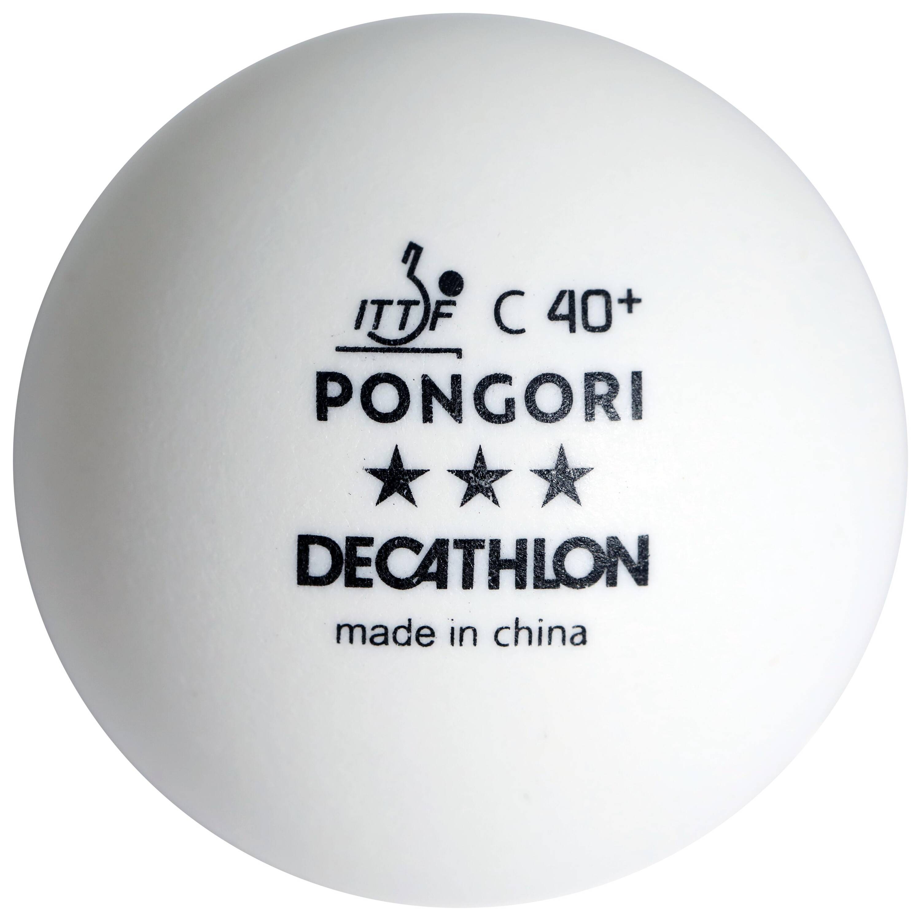 Table Tennis Balls ITTF x4 TTB900 White -  4