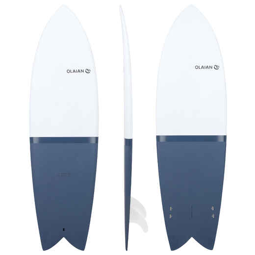 
      Olaian 900, 6'Rigid Retrofish Surfboard with 2 Fins
  