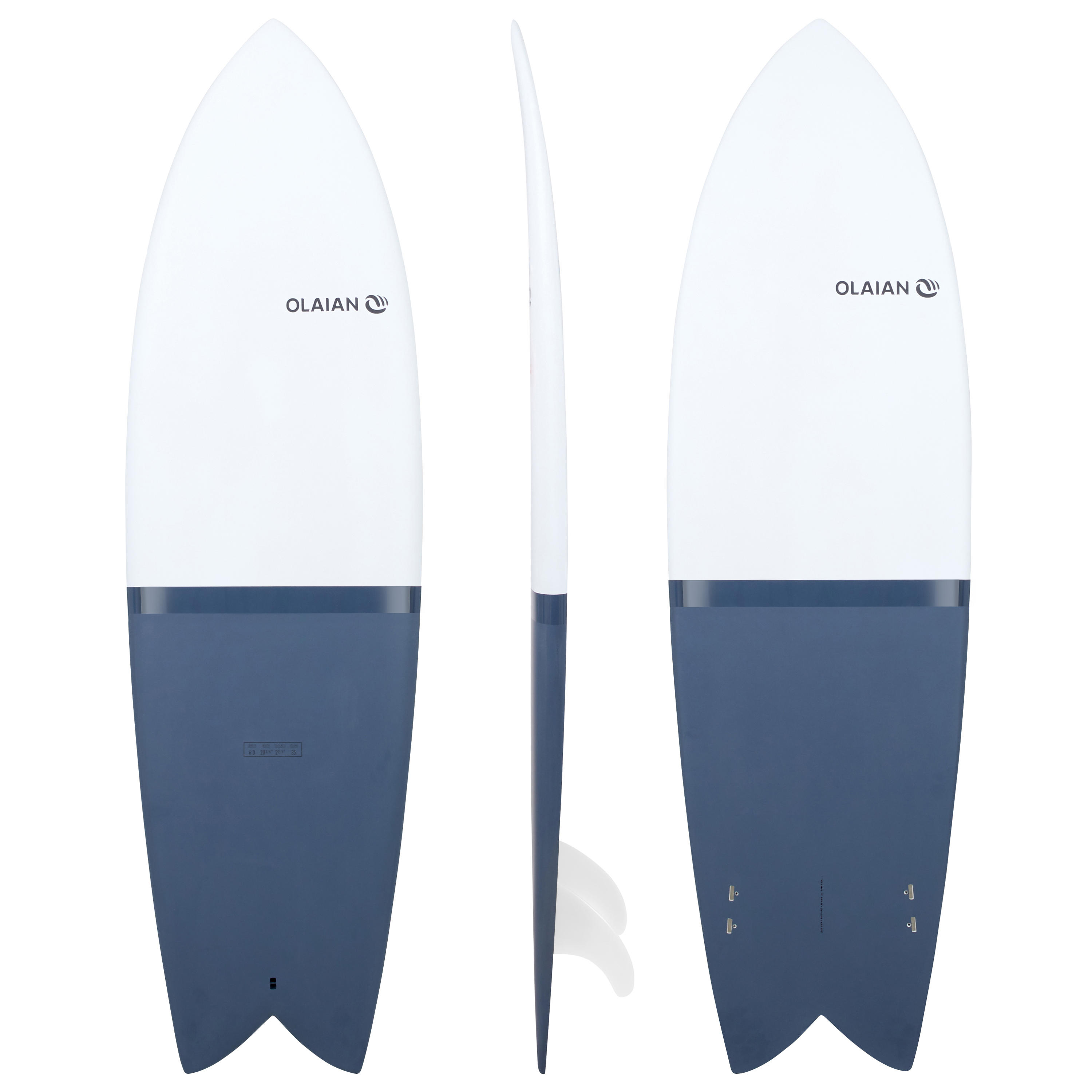 900 Rigid Retrofish Surfboard 6'. Comes 