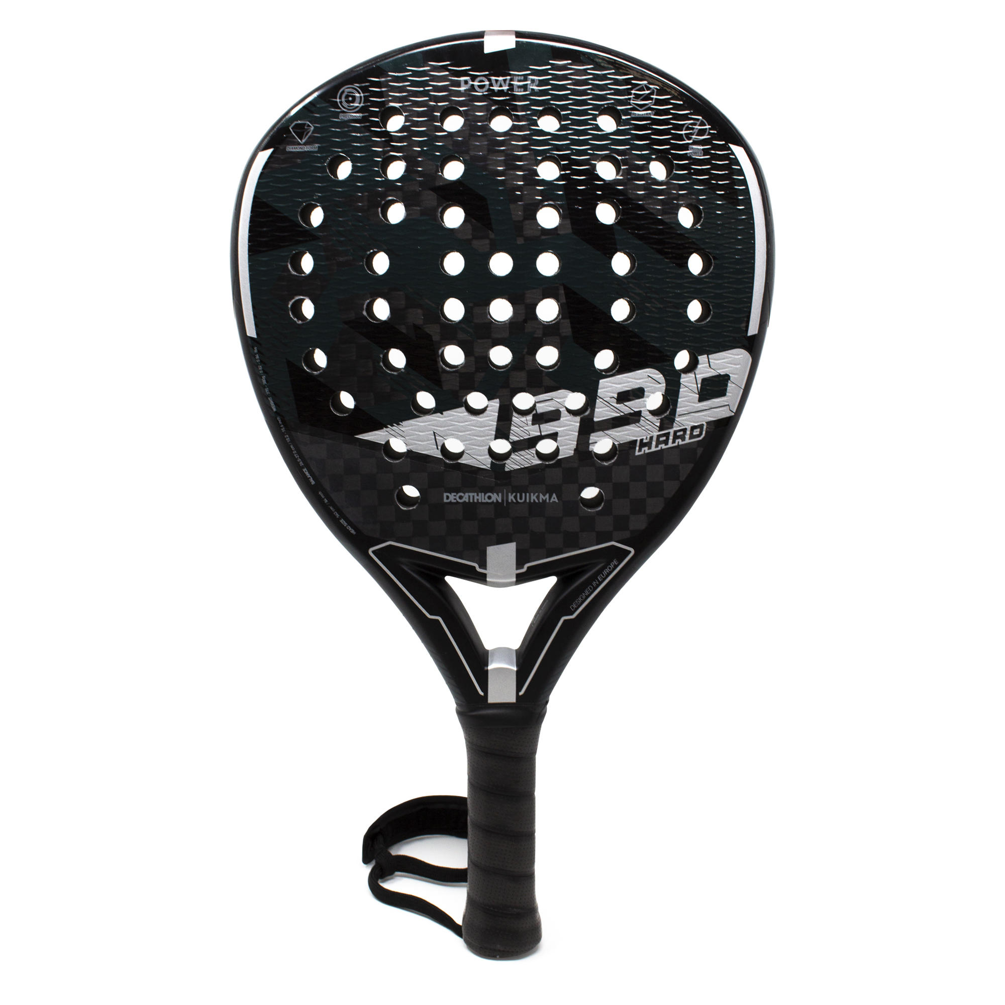 Adult padel racket-Kuikma PR 990 Power Hard