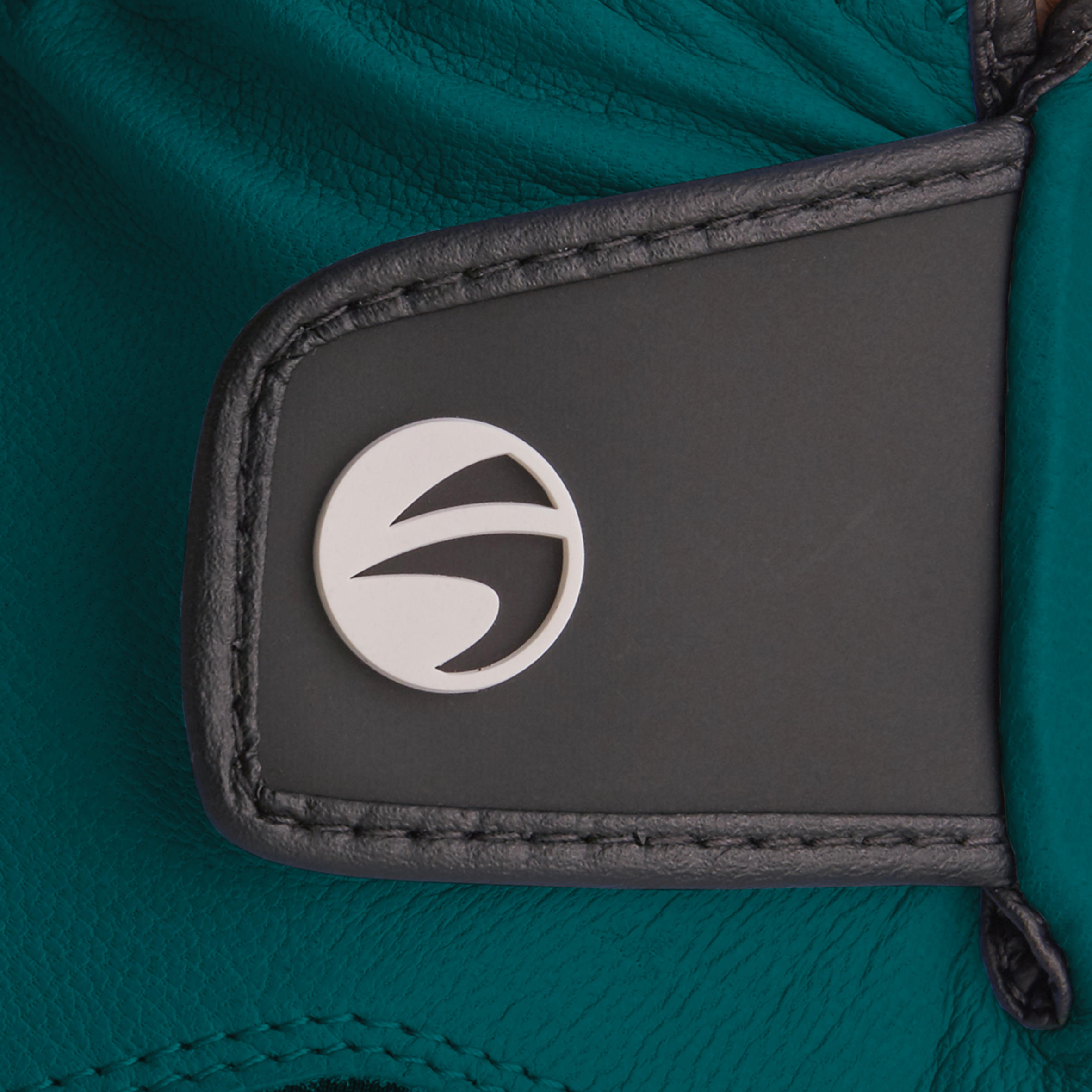 Green women's 500 golf glove for right-handed advanced and expert players 6/6