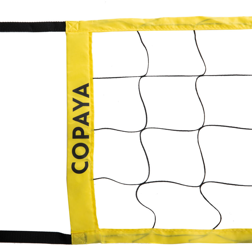 BV100 Beach Volleyball Net - Yellow