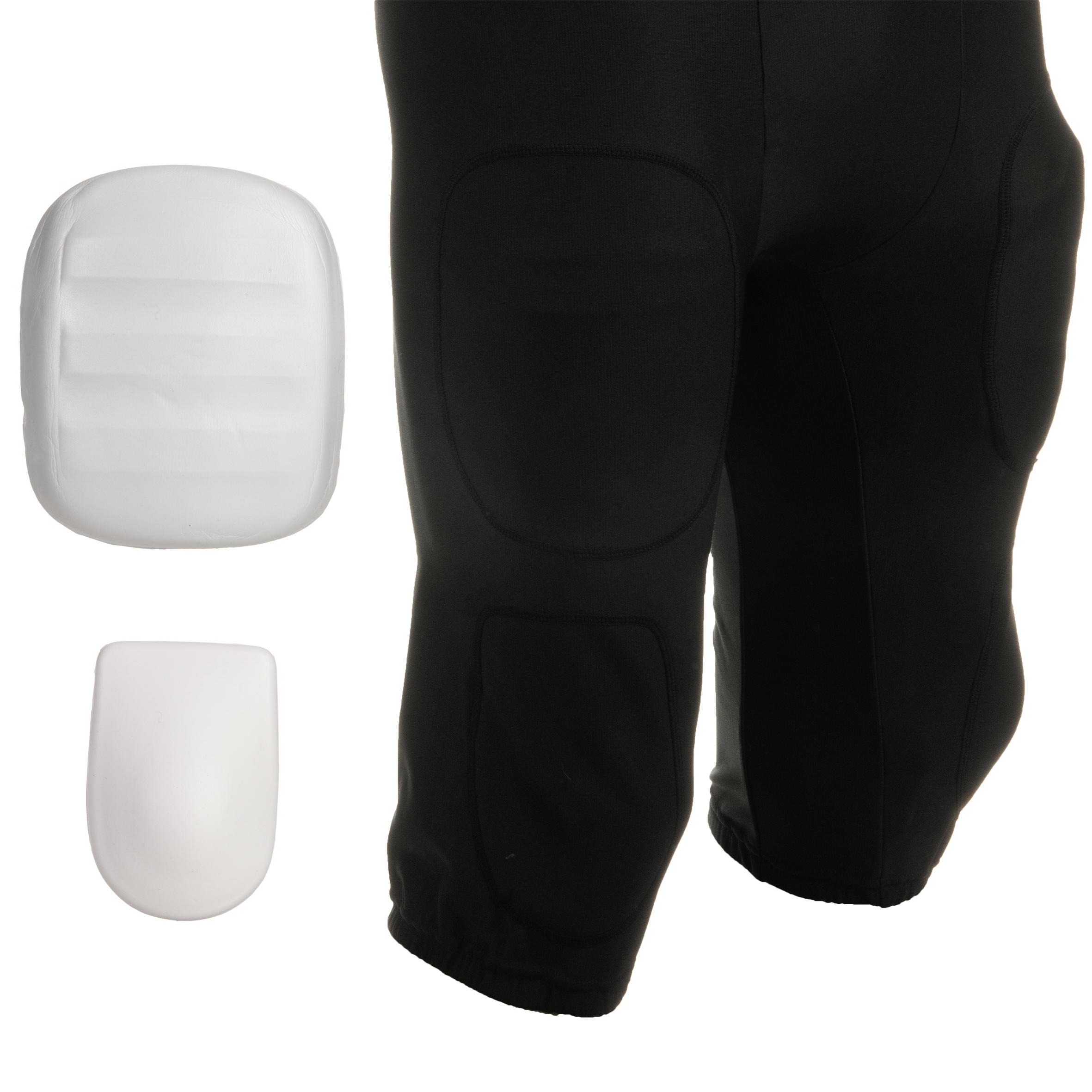 PANTALÓN FÚTBOL AMERICANO CON PROTECCIÓN AF550 NEGRO 10/11