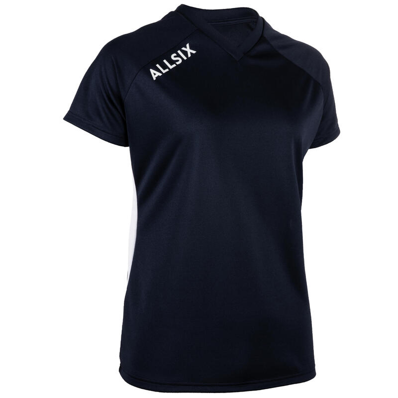 Koszulka siatkarska damska Allsix V100 granatowa