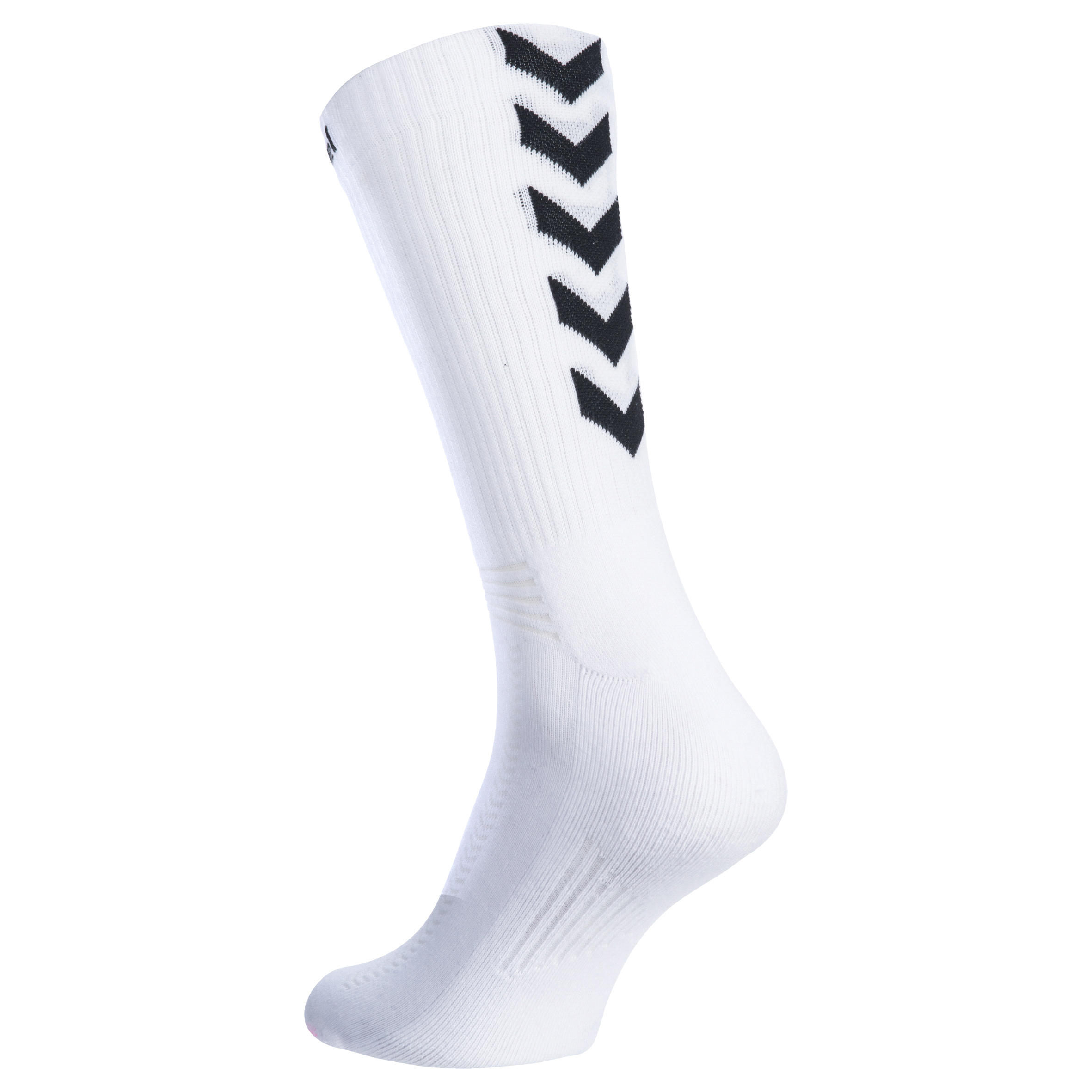Adult Handball Socks - White/Black 3/4