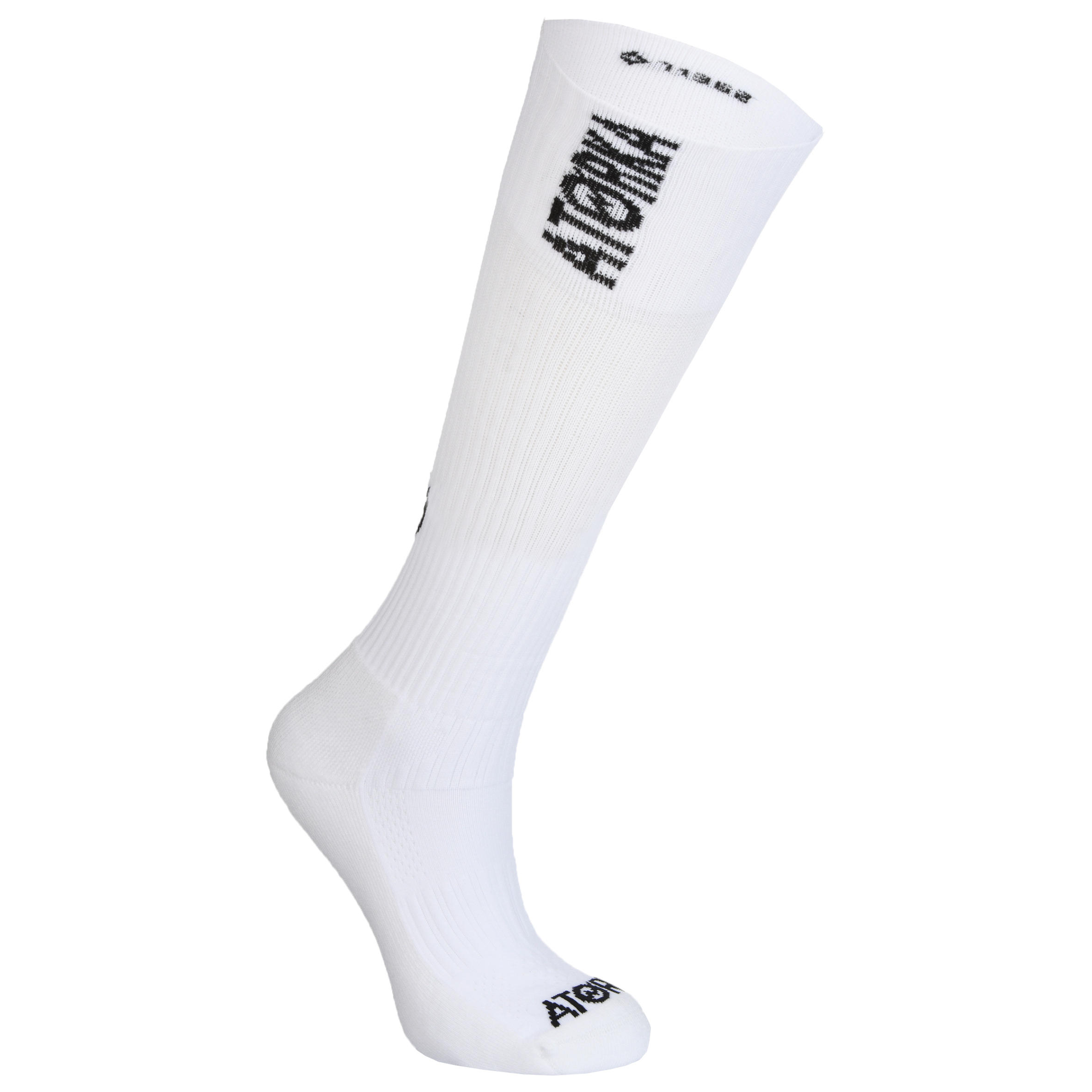 Calcetines Balonmano Atorka Caña Alta H500 Adulto blancos 3/6