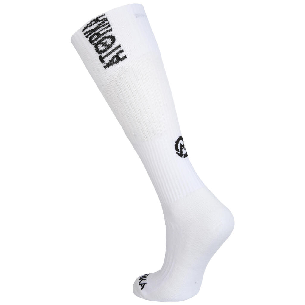 Damen/Herren Handballsocken High - H500 weiss 1 Paar 