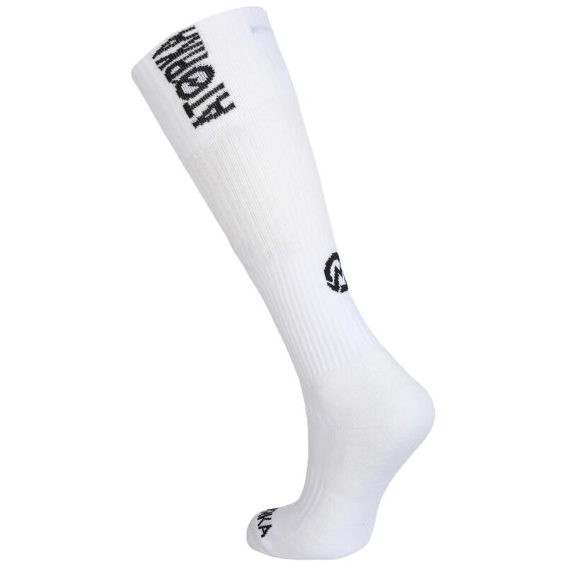 Calcetines Balonmano Atorka Caña Alta H500 Adulto blancos