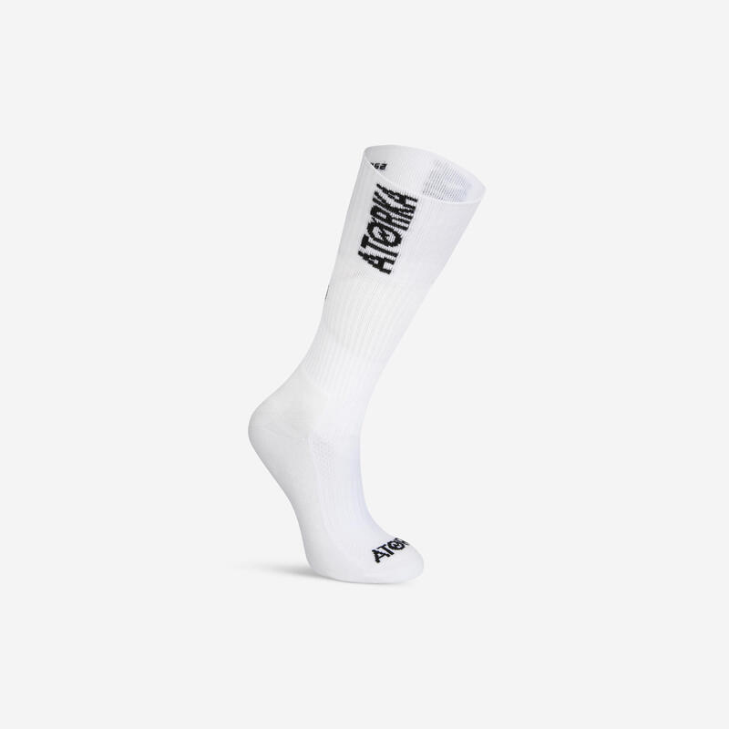 Adult Handball Socks H500 White/Black Decathlon