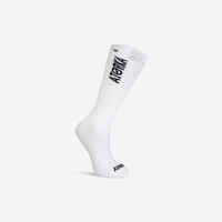 Adult Handball Socks H500 - White/Black