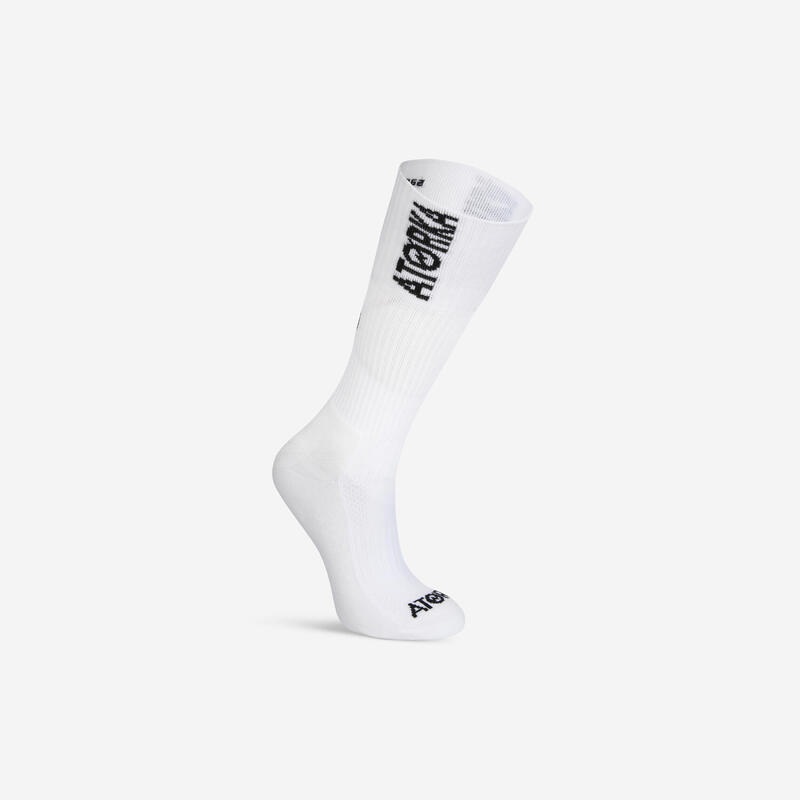 Chaussettes de handball - 1 paire H500 blanc/noir