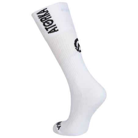 Handball Socks Single-Pack H500 - White/Black
