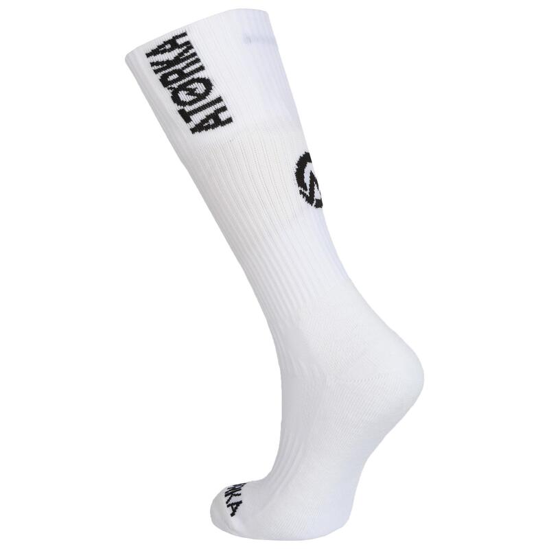 Chaussettes de handball H500 blanc/noir