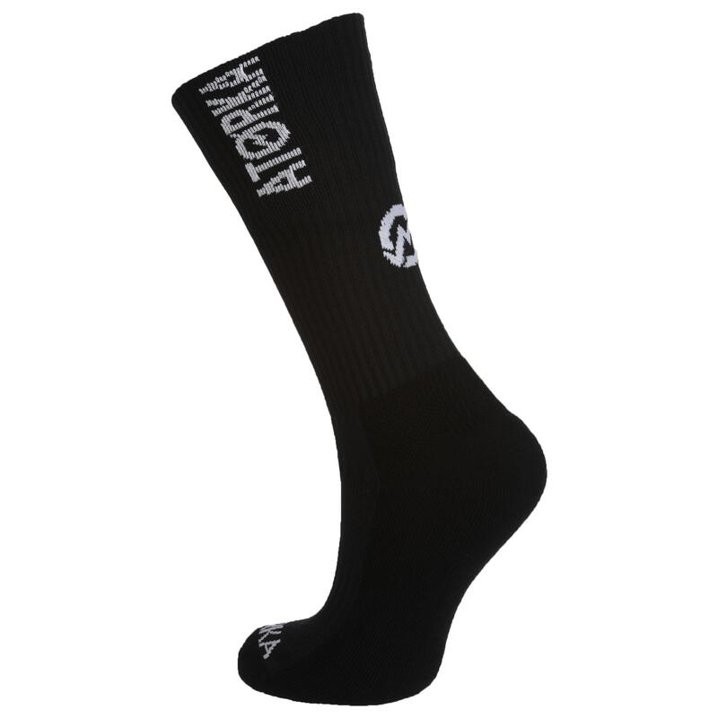 Chaussettes de handball - 1 paire H500 noir/blanc