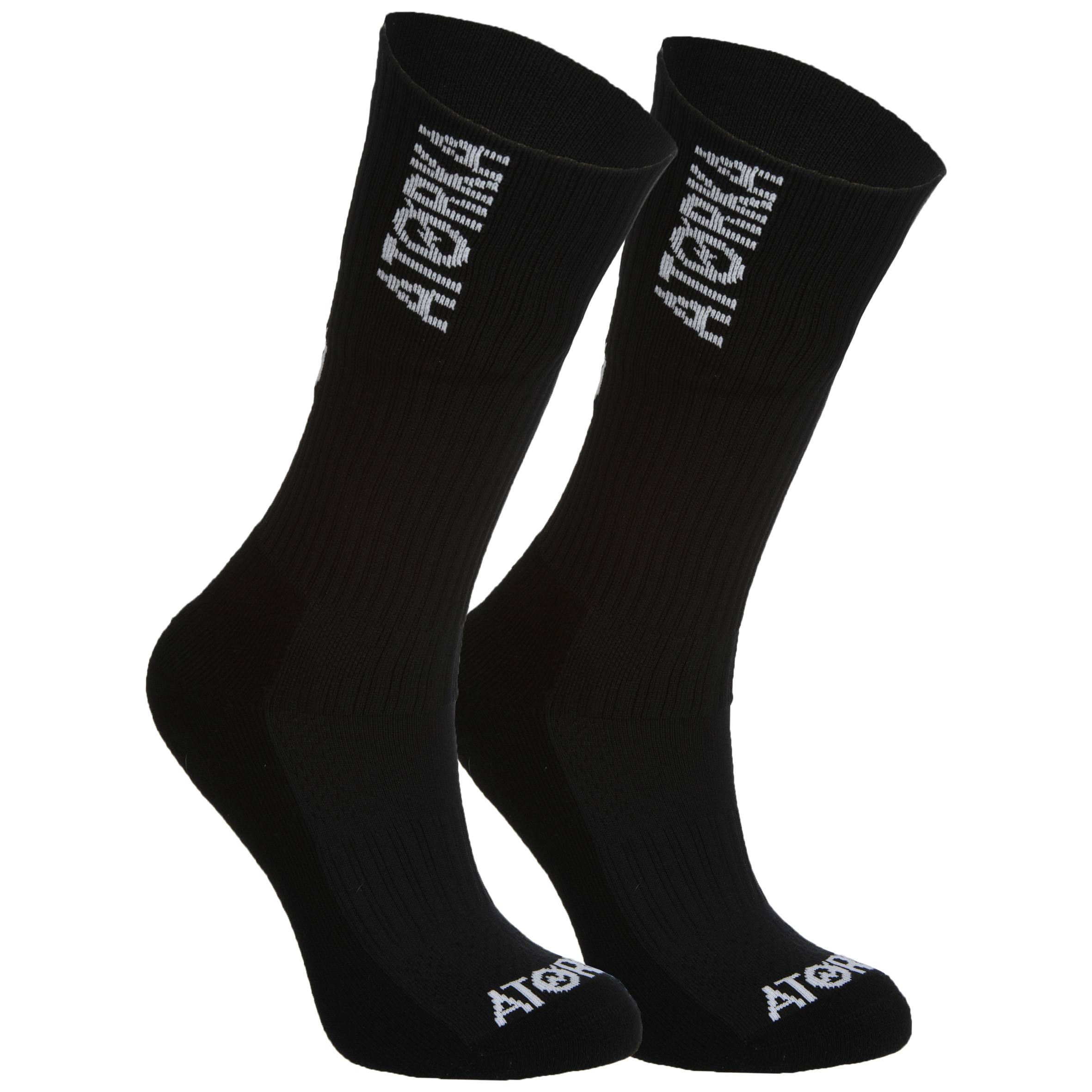 Chaussettes de handball - 1 paire H500 noir/blanc