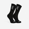 Chaussettes de handball H500 noir/blanc