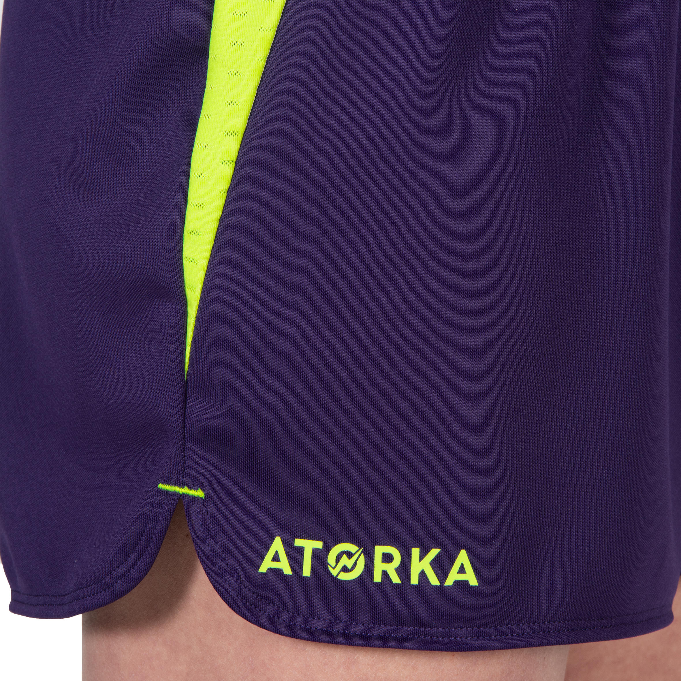 H500 Women's Handball Shorts - Purple/Yellow 5/7