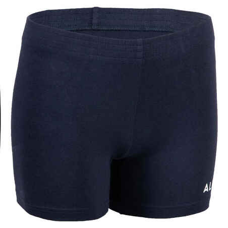 SHORT DE VOLEIBOL V100 NIÑA NAVY