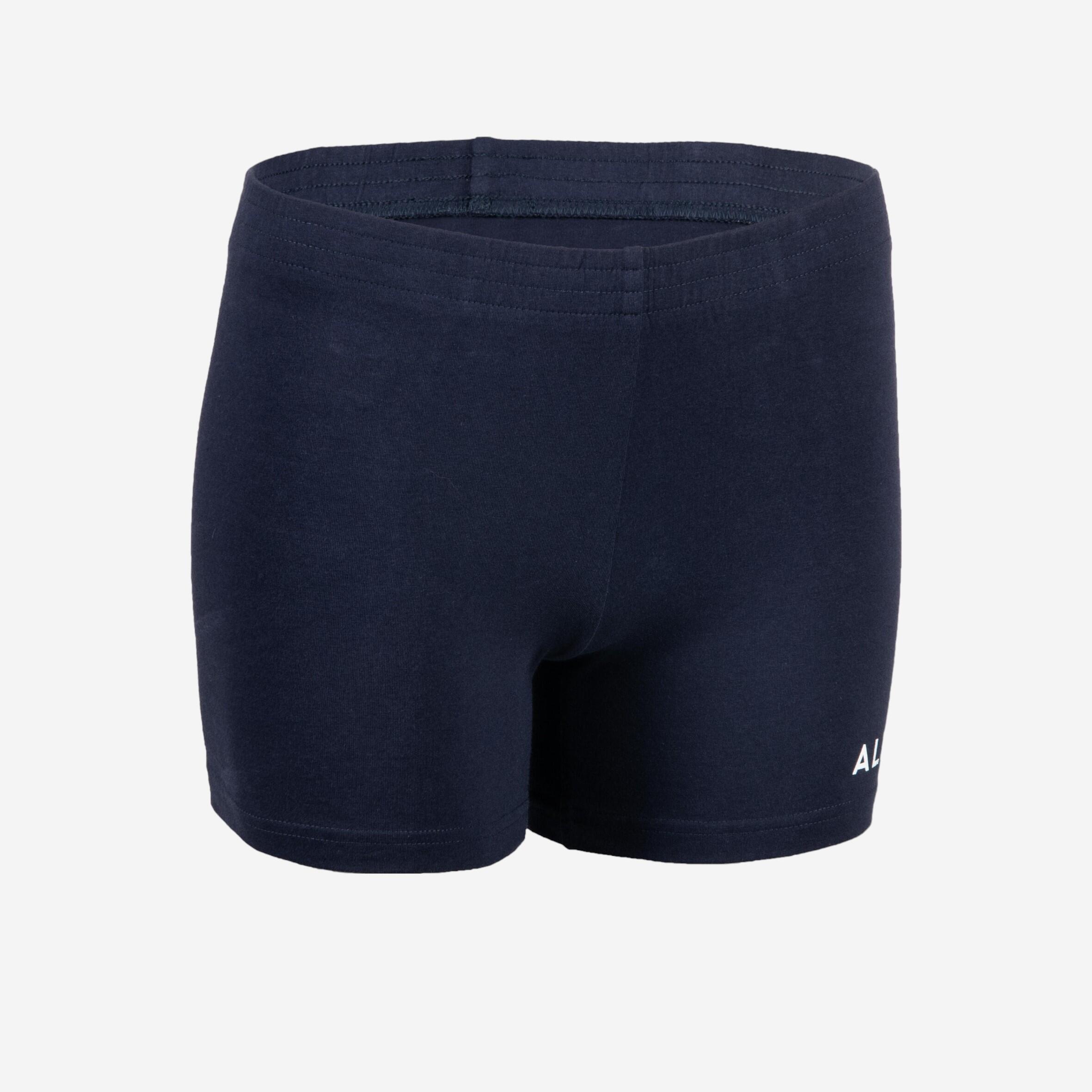 GIRLS' V100 VOLLEYBALL SHORTS NAVY