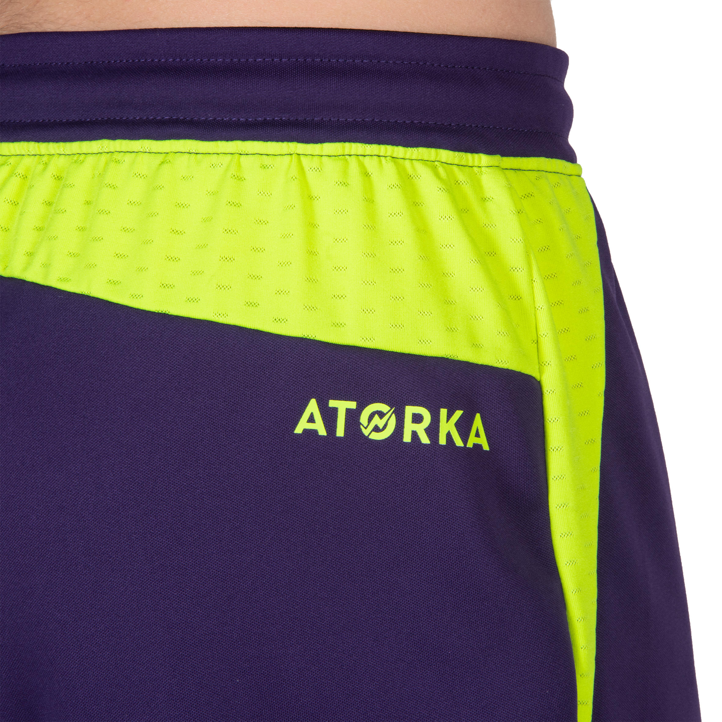 H500 Women's Handball Shorts - Purple/Yellow 4/7