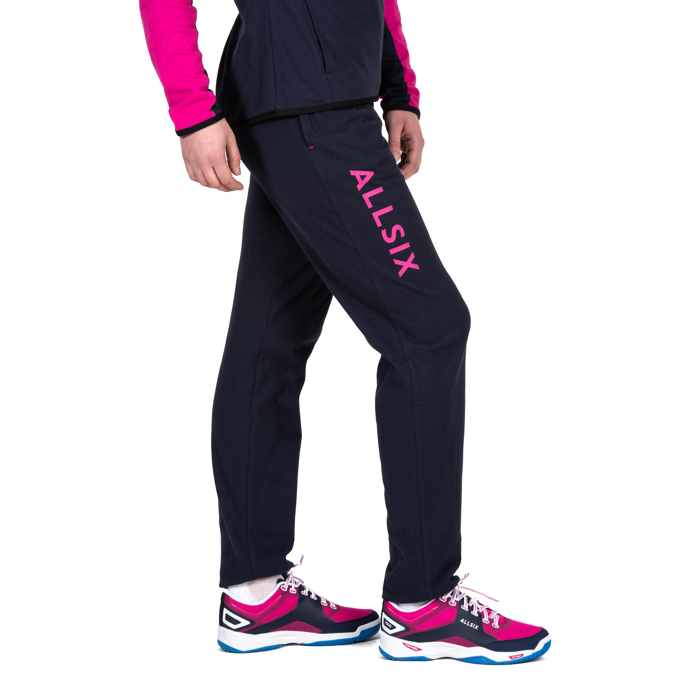 Pantalon de volley-ball V100 Femme bleu marine 3/9