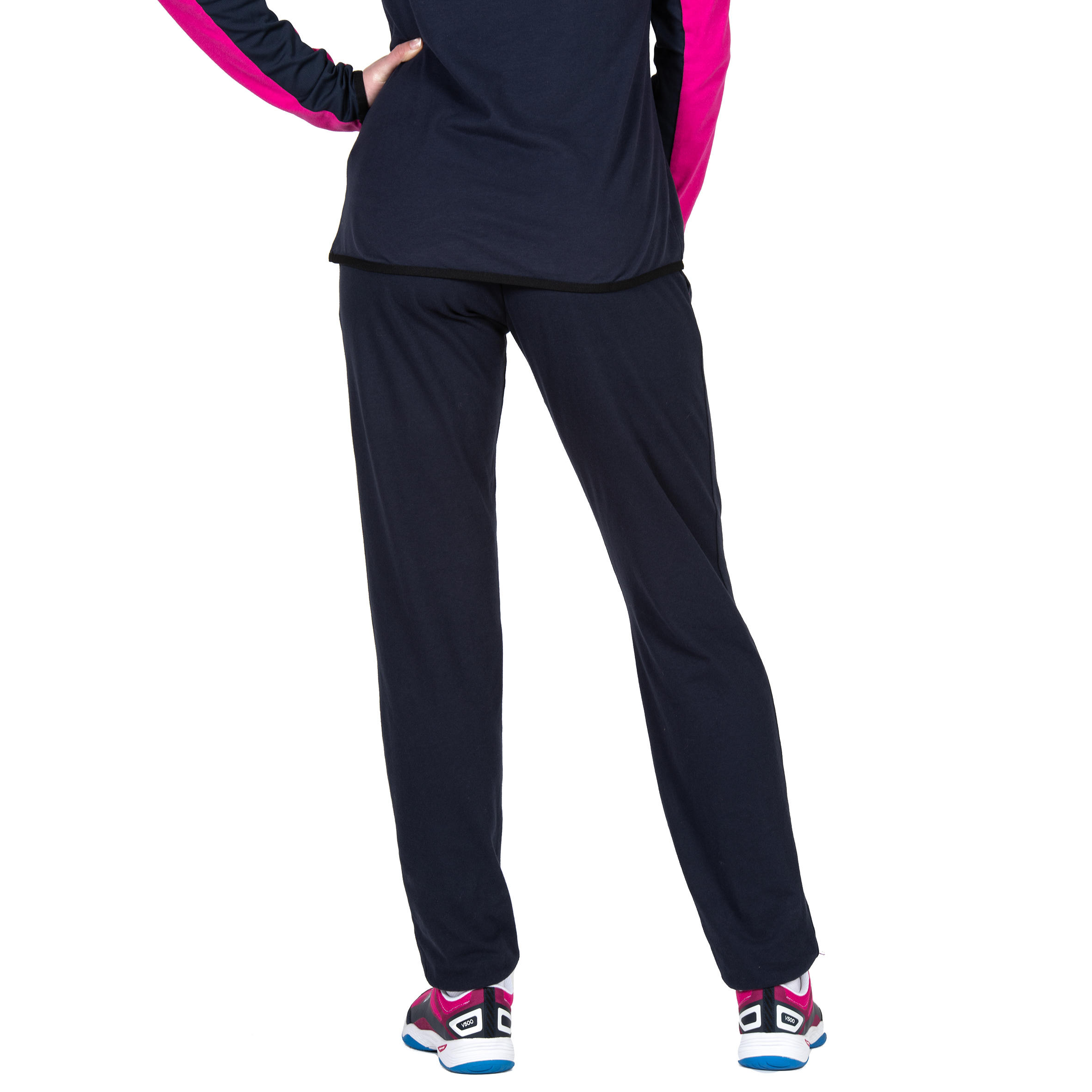 Pantalon de volley-ball V100 Femme bleu marine 4/9