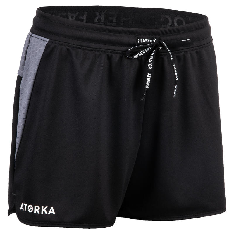 H500 Women's Handball Shorts - Black/Grey - Decathlon