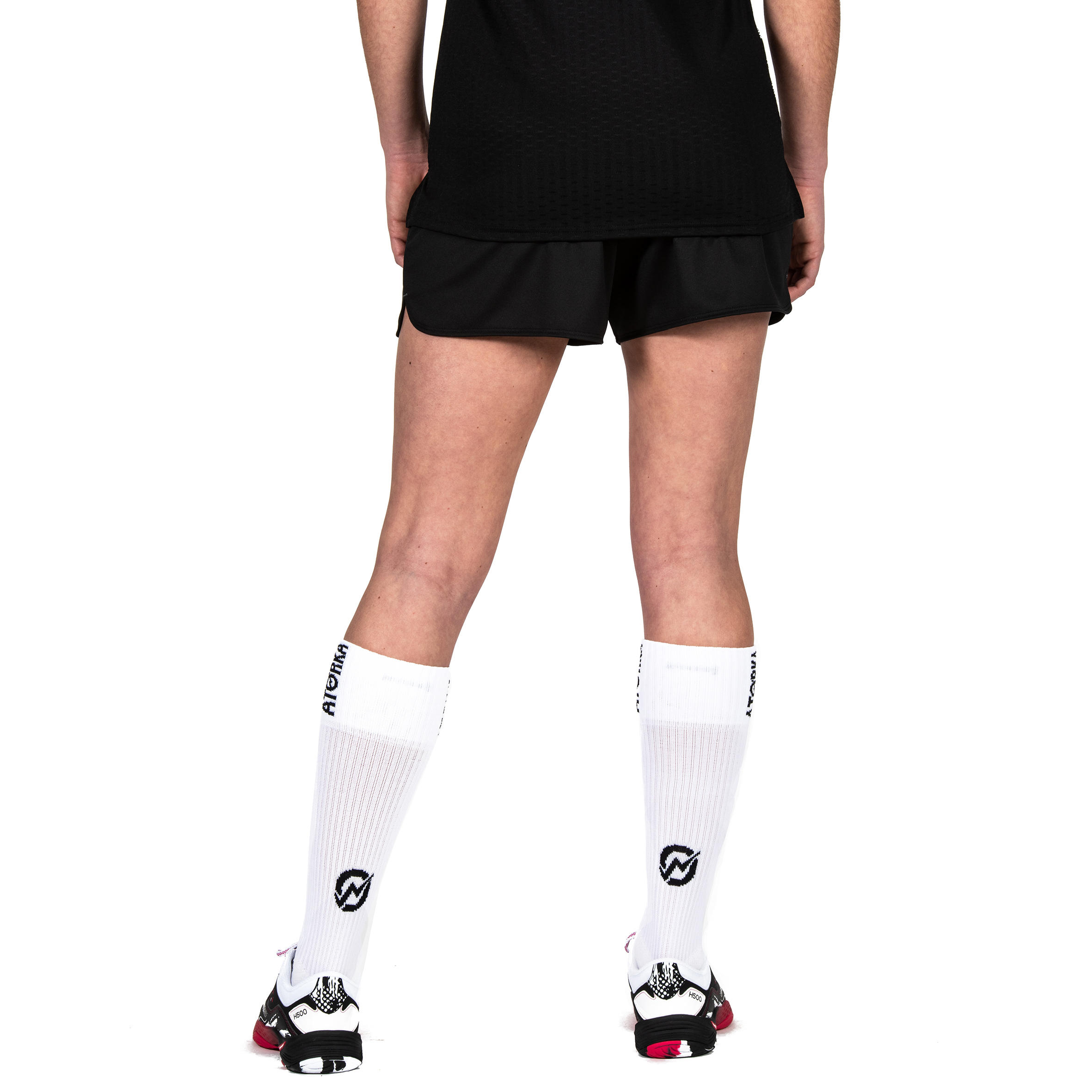 Pantalón Corto Balonmano Atorka H500 mujer Negro Gris 4/10